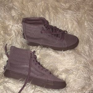unique pastel purple high top vans